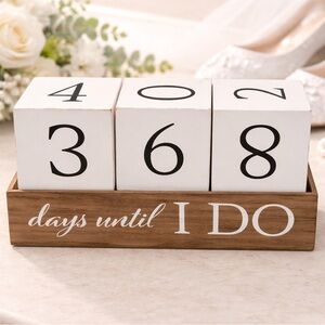 Wedding Countdown Block Set